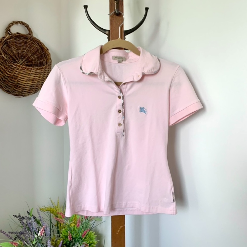Burberry Pink Polo T-Shirt